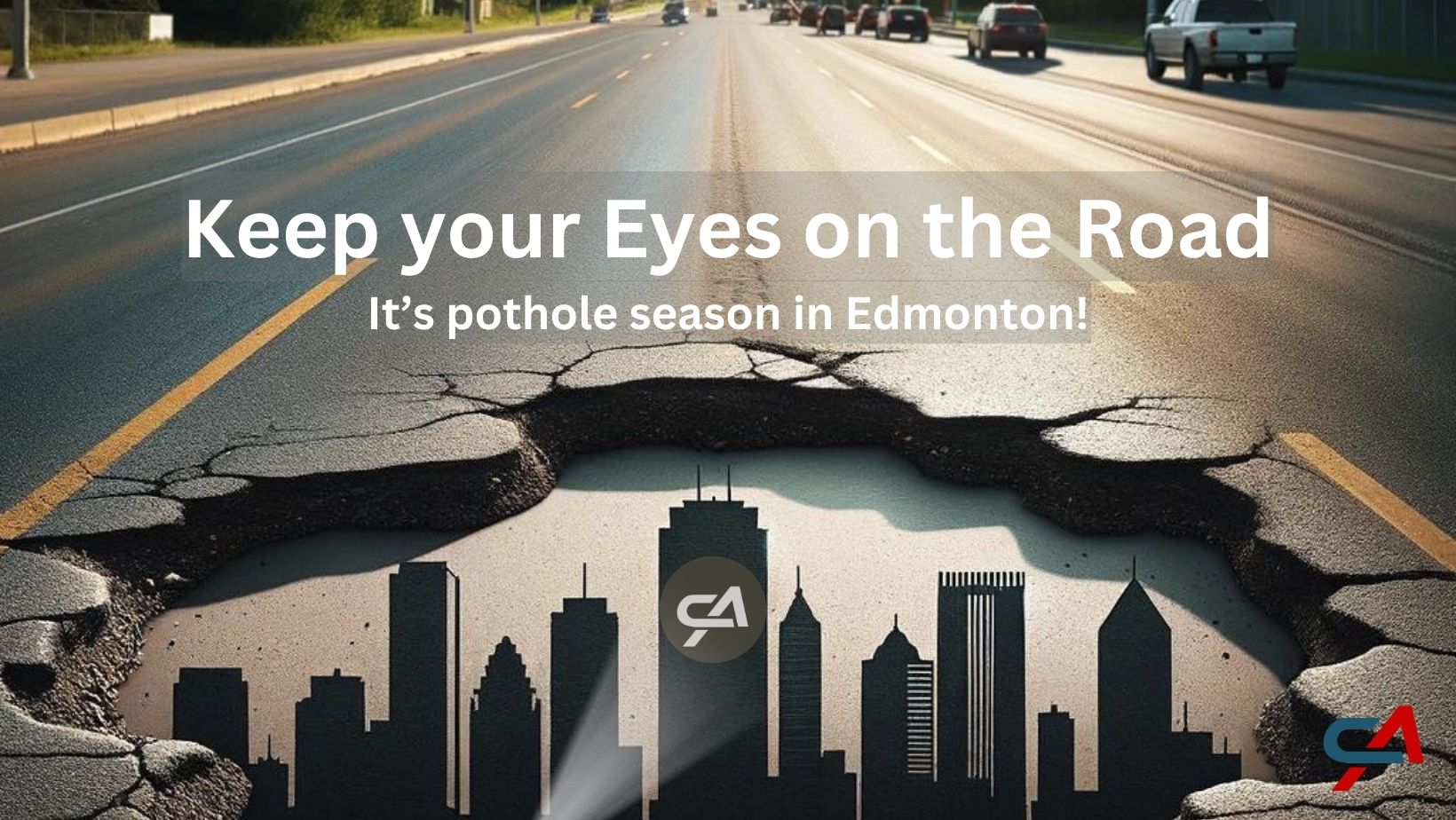 potholes in Edmonton, pothole damage, pothole repair, pothole claims in Edmonton